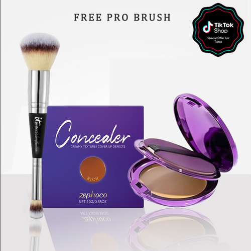 Final 3 Hours: 60%OFF-Soft Matte Cream Concealer with Brush FREE !🎁