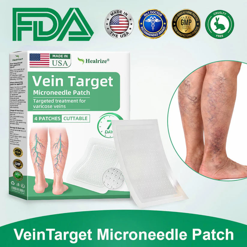 💧🧫GFOUK® VeinTarget Microneedle Patch⚡Instant Relief, Long-Term Results