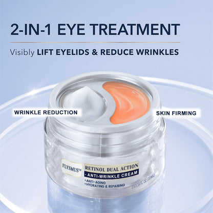 💧🥳FLYSMUS™ - Advanced Retinol + Peptides Dual Anti-Wrinkle Cream, Dermatologist Recommended