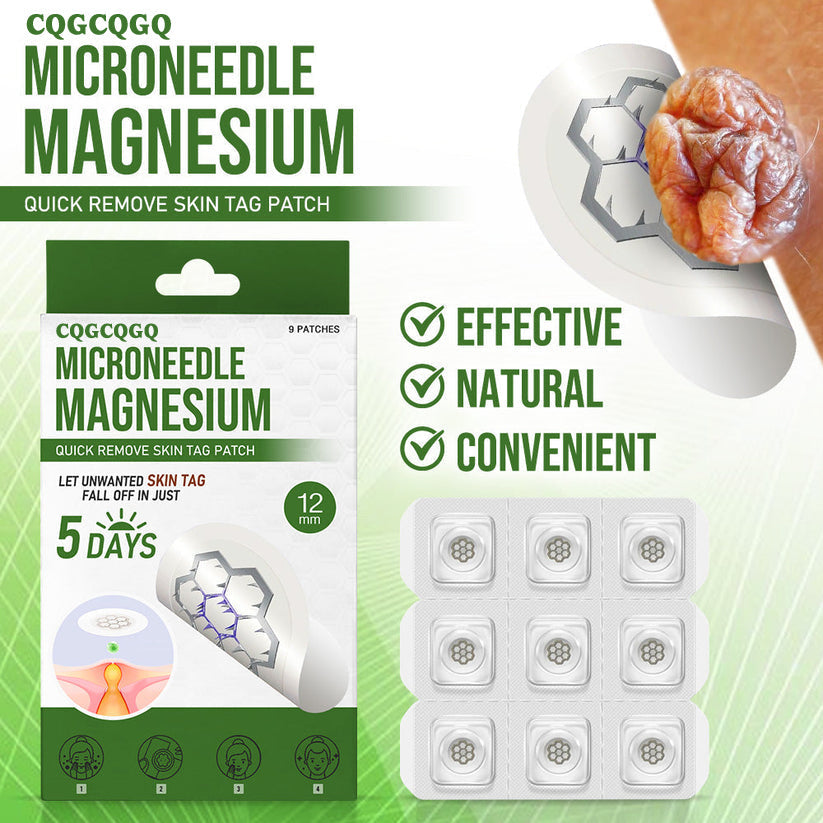 💗Final 3 Hours: 80% OFF - CQGCQGQ® Magnesium MicroNeedle Quick Remove Skin Tag Patches