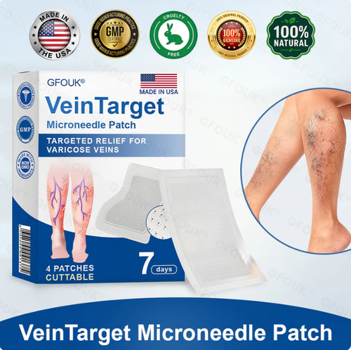 💧✅GFOUK® VeinTarget Microneedle Patch⚡Instant Relief, Long-Term Results