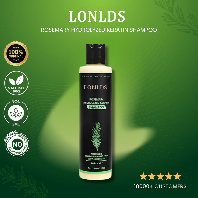 🪐LONLDS® Rosemary Keratin Shampoo for Hair Growth & Thinning Hair - Strengthens & Nourishes