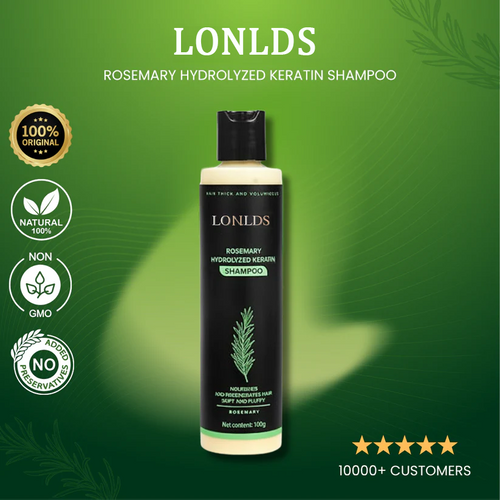 🪐LONLDS® Rosemary Keratin Shampoo for Hair Growth & Thinning Hair - Strengthens & Nourishes
