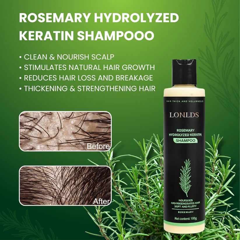 🪐LONLDS® Rosemary Keratin Shampoo for Hair Growth & Thinning Hair - Strengthens & Nourishes