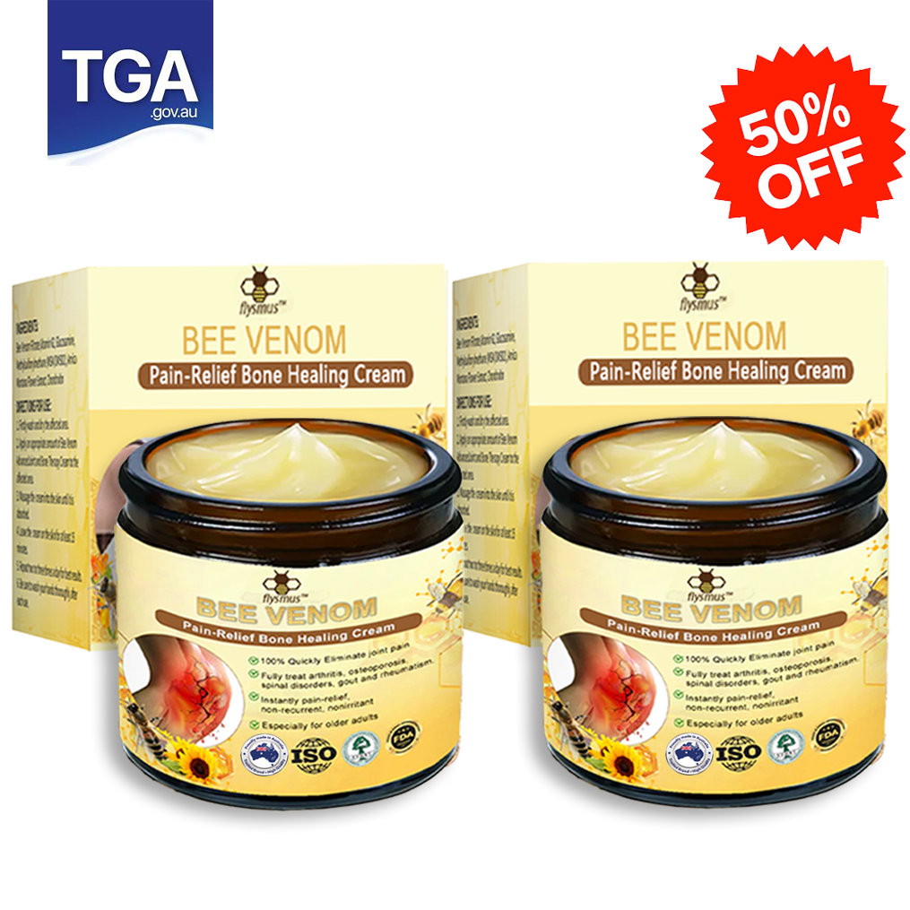 💧🥇Official Store: flysmus™ Bee-Venom Pain-Relief Bone Healing Cream👨‍⚕️Therapeutic Goods Administration (TGA) Certified