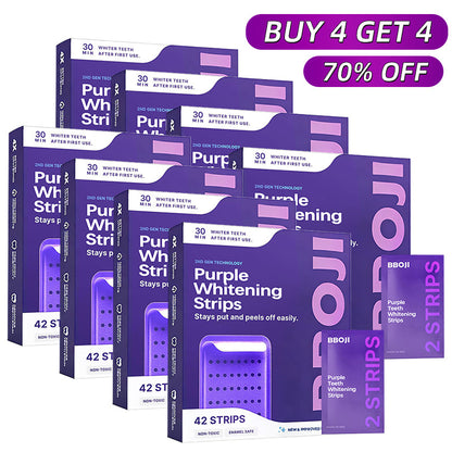 🦷Purple Teeth Whitening Strips | Fast, Gentle & Peroxide-Free Whitening