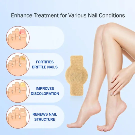 Fungal Nail Patches, 21pcs/box Nail Health Care Patches, Nail Fungus Care Patches, Suitable for Solving Fungal Nails and Other Nail Problems, Nail Supplies, Daily Care Nails Kit Set