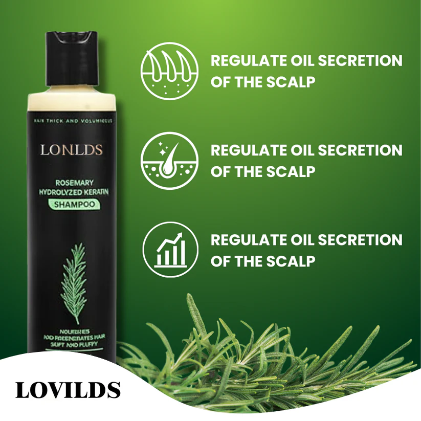 🪐LONLDS® Rosemary Keratin Shampoo for Hair Growth & Thinning Hair - Strengthens & Nourishes