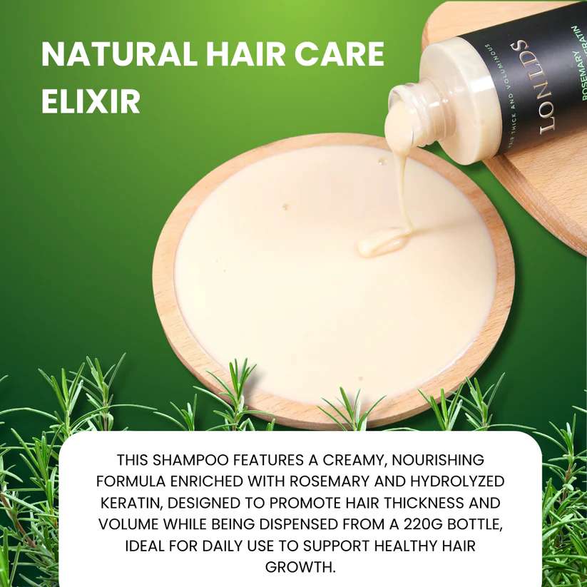 🪐LONLDS® Rosemary Keratin Shampoo for Hair Growth & Thinning Hair - Strengthens & Nourishes