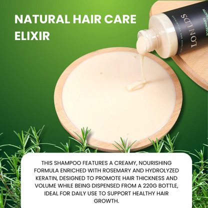 🪐LONLDS® Rosemary Keratin Shampoo for Hair Growth & Thinning Hair - Strengthens & Nourishes