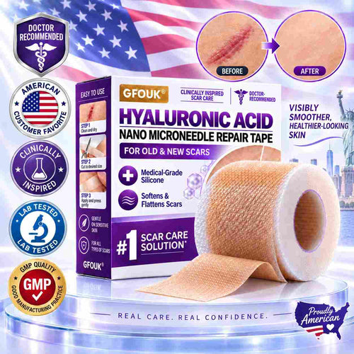 ✅GFOUK® Hyaluronic Acid Nano Microneedle Repair Tape🗽🍃
