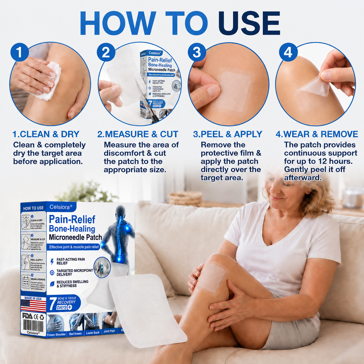 🍋‍🟩Celsiora® Advanced Microneedle Joint Patch Support Comfortable Movement & Daily Joint Care — Without Pills, Creams, Or Complicated Routines.