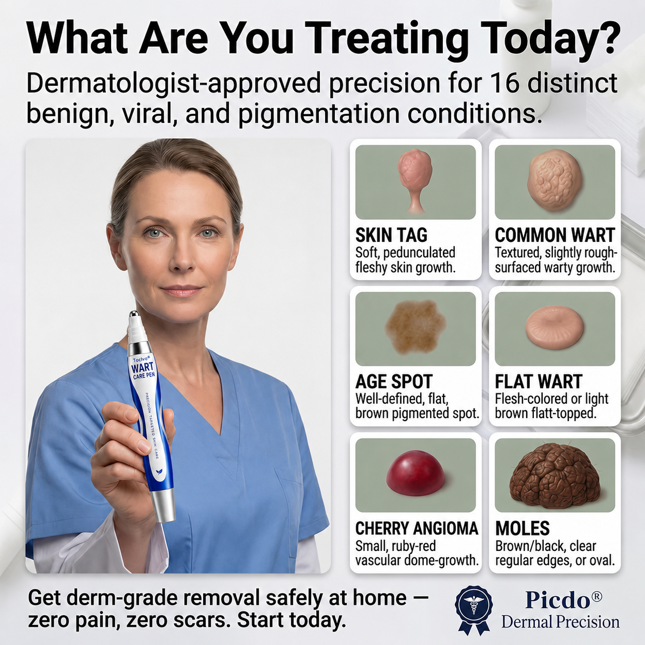 🫆 Toclvo® Fast-Acting Wart Remover Care Pen | Targets Warts, Skin Tags & Rough Bumps