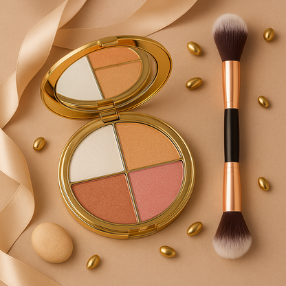 🫐Limited Time – 60% OFF Eye & Cheek Highlight Palette + Bonus Brush