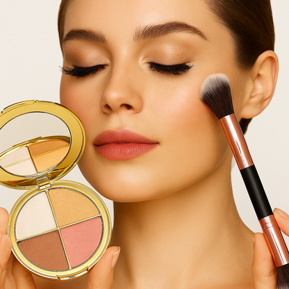 🫐Limited Time – 60% OFF Eye & Cheek Highlight Palette + Bonus Brush