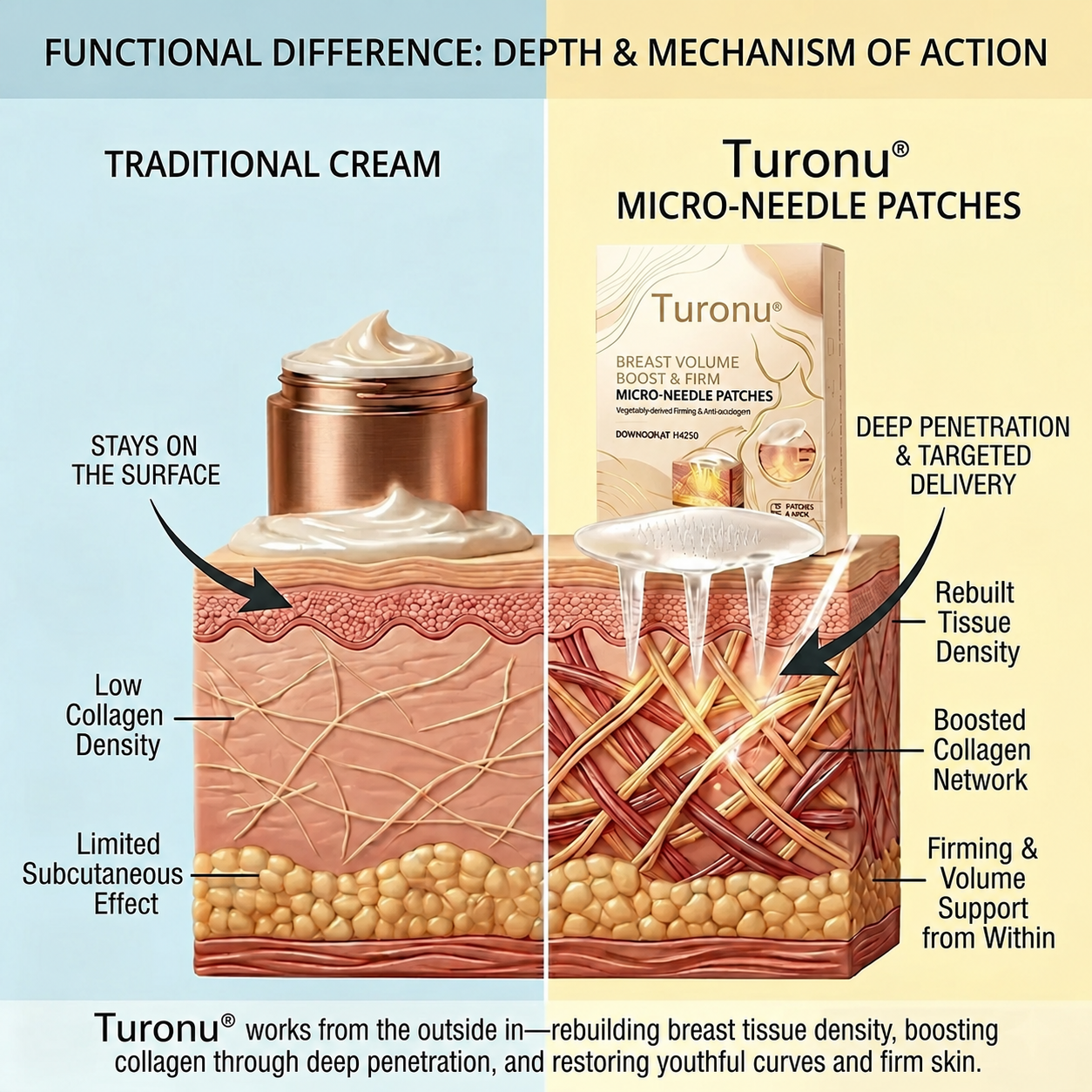 💥Turonu® 👩‍⚕️ Targeted Breast Enhancement Advanced Nano Microneedle Patch💃