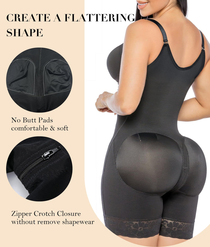 🩸Sale Happening Now:70% OFF Tummy Control Butt Lifter Shaper | Zipper Crotch + Detachable Shoulder Straps