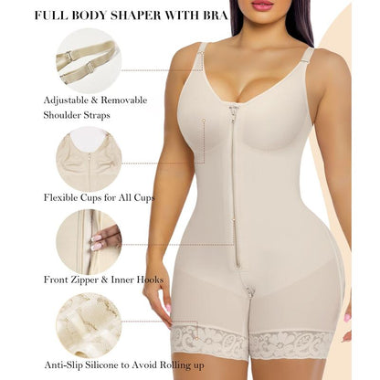 🩸Sale Happening Now:70% OFF Tummy Control Butt Lifter Shaper | Zipper Crotch + Detachable Shoulder Straps