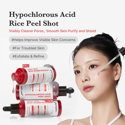 👉 🎉 75% OFF Today –  【medioube】 Hypochlorous Rice Peel Duo | Brightening, Exfoliating & Hydrating Serum 💧 For All Skin Types