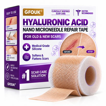 ✅GFOUK® Hyaluronic Acid Nano Microneedle Repair Tape🗽🍃