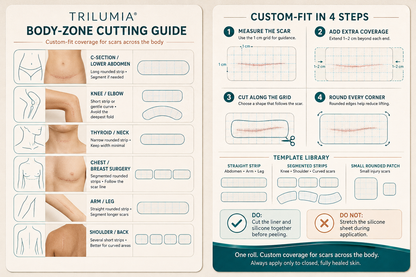 👩‍⚕️Trilumia® Silicone Scar Therapy Roll — Custom-Fit Care for Long, Raised Surgical Scars
