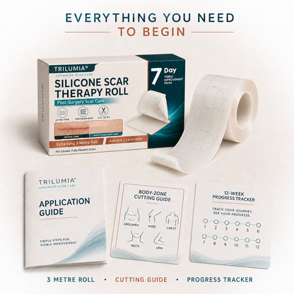 👩‍⚕️Trilumia® Silicone Scar Therapy Roll — Custom-Fit Care for Long, Raised Surgical Scars