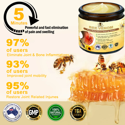 💧🥇Official Store: flysmus™ Bee-Venom Pain-Relief Bone Healing Cream👨‍⚕️Therapeutic Goods Administration (TGA) Certified