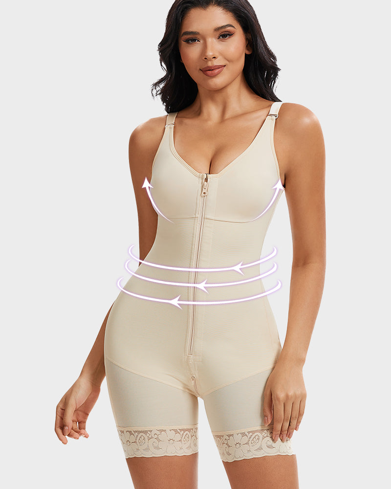 🩸Sale Happening Now:70% OFF Tummy Control Butt Lifter Shaper | Zipper Crotch + Detachable Shoulder Straps