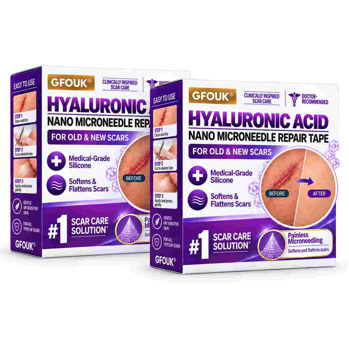 ✅GFOUK® Hyaluronic Acid Nano Microneedle Repair Tape🗽🍃